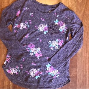 Floral Long Sleeve Justice Top